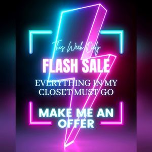 Everything in my closet must go. Make me an offer.